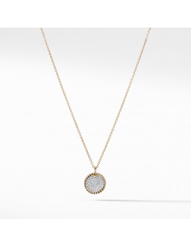 David Yurman Cable Collectibles Pave Charm with Diamonds in Gold Dans la société mordern