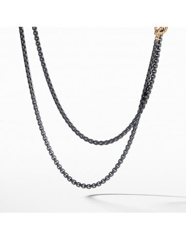 DY Bel Aire Chain Necklace in Black with 14K Gold Accents plus qu'un jeu 