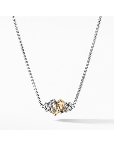 David Yurman Crossover Short Station with 18K Yellow Gold Comparez plus de prix