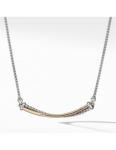 David Yurman Crossover Bar Necklace with 18K Gold À commander