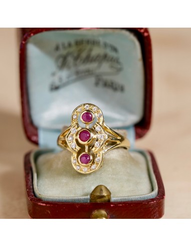 Bague marquise rubis cabochons Les magasins à Paris et en Île-de-France