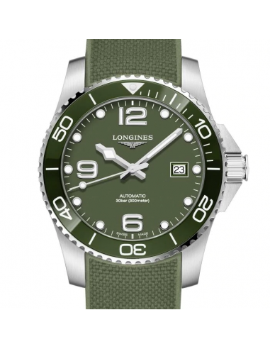 Longines Hydroconquest 41MM Automatic Green Ceramic Diving Watch L37814069 Comment ça marche