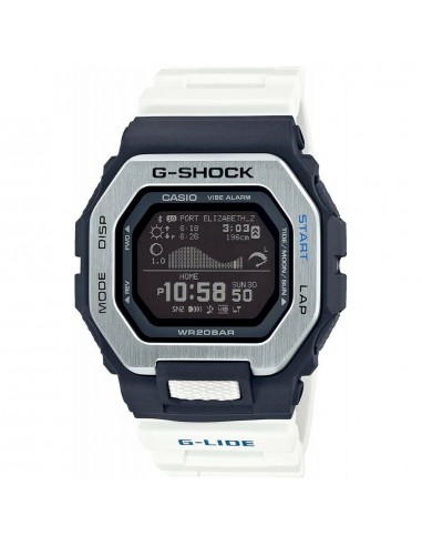 Casio G-SHOCK G-LIDE GBX-100-7 White Surfer Men's Tide Watch est présent 