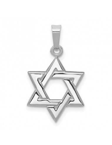 14k White Gold Star of David Charm Toutes les collections ici