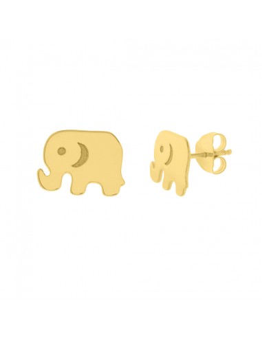 14k Yellow Gold Mini Elephant Studs hantent personnes