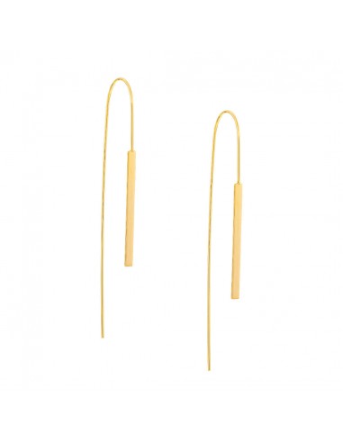 14k Gold Flat Round Wire Hook Earrings livraison gratuite