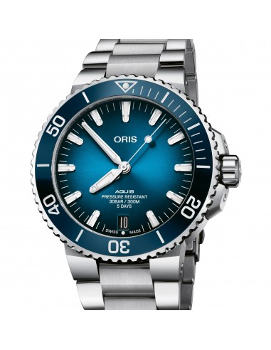 Oris Aquis Date Calibre 400 Blue Dial Steel Watch 01 400 7763 4135-078 24 09PEB Profitez des Offres !