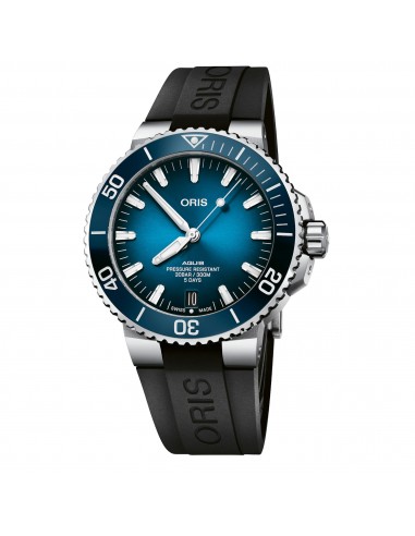 Oris Aquis Date Calibre 400 Blue Dial Black Rubber Watch 01 400 7763 4135-07 4 24 74EB hantent personnes