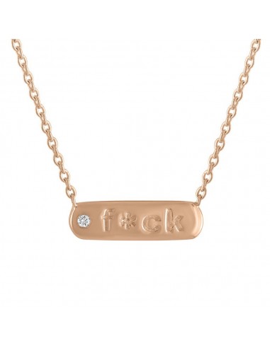 My Story "Petunia" F*ck Bar Diamond Necklace Comparez et commandez 