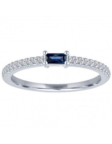 My Story "The Julia" Baguette Sapphire Diamond Ring en linge