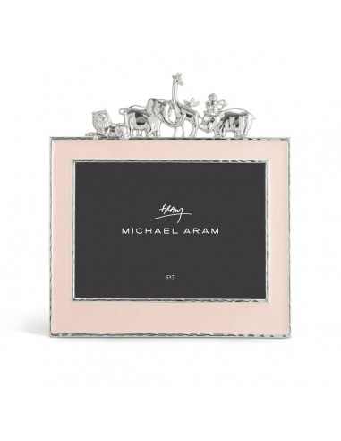 Michael Aram Pink Enamel Safari 5x7 Frame de pas cher