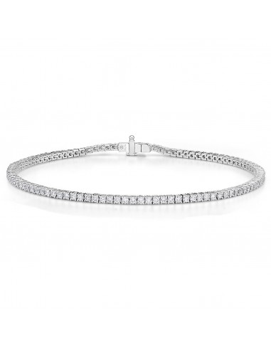 Memoire 18k White Gold 4-Prong Classic Tennis Bracelet de votre