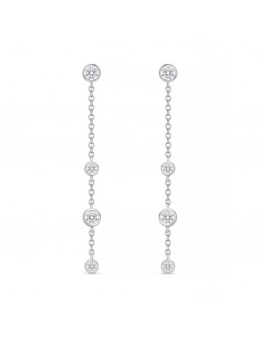 Memoire 18k White Gold 40MM Cascade Drop Earrings sélection de produits