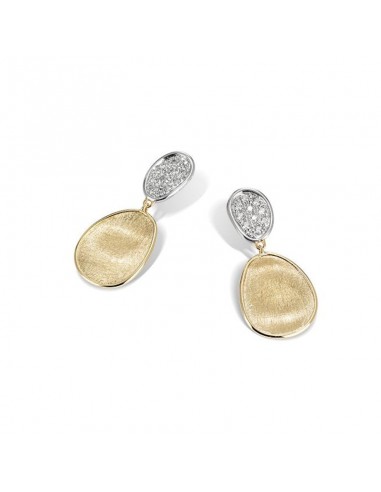 Marco Bicego 18k Yellow Gold Lunaria Petite Double Drop Diamond Earrings En savoir plus