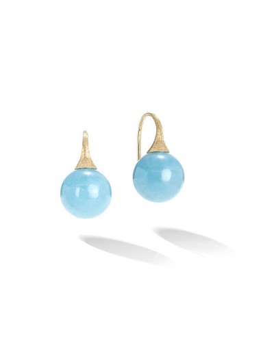 Marco Bicego Africa Boule 18K Yellow Gold and Turquoise Earrings des créatures d'habitude