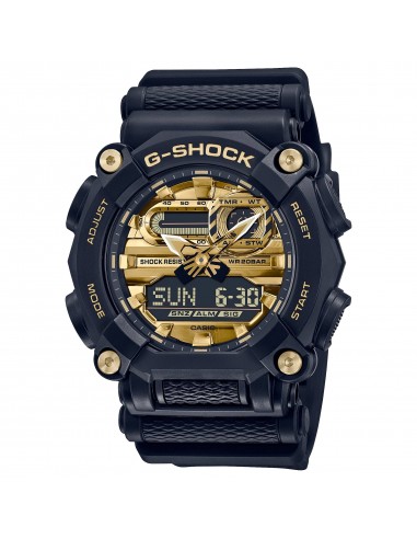 Casio G-Shock GA900AG-1A Astro World Space Watch Gold Black une grave pollution 