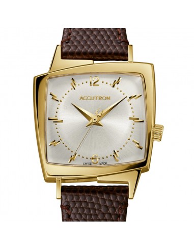 Accutron Legacy Automatic Gold Tone "521" King Elvis TV Watch Limited Leather 2SW7A001 pour bénéficier 