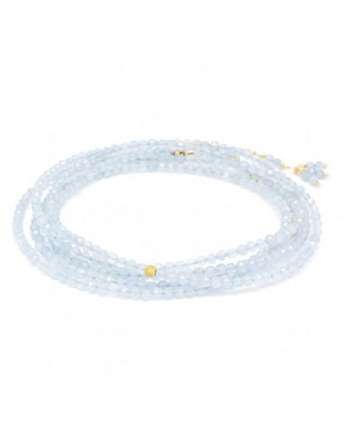 Anne Sportun Milky Aquamarine Bead Wrap Bracelet Necklace B098G-MILK.AQ prix pour 