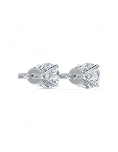 De BeersForevermark Classic 4-Prong Martini Set 3.10cts Total Stud Earrings Les magasins à Paris