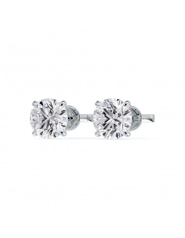 De Beers Forevermark Classic 4-Prong Martini Set 2.11cts Total Stud Earrings en linge