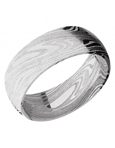 Lashbrook 8MM Damascus Marble Wedding Band À commander