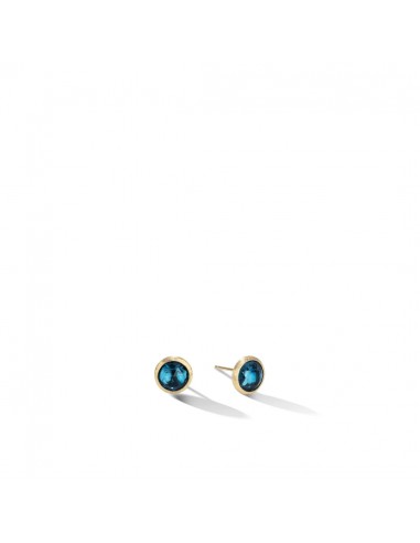 Marco Bicego Jaipur London Blue Topaz Yellow Gold Stud Earrings OB957 TP0L1Y hantent personnes