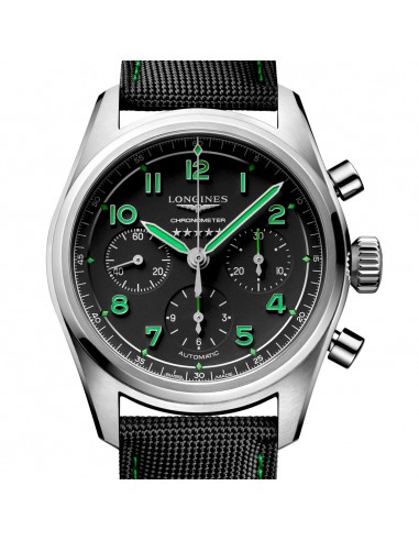 Longines Spirit 42MM Pioneer Edition Titanium Watch Black Green L38291532 Comment ça marche