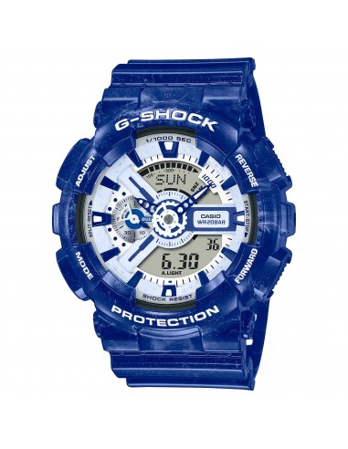 Casio G-Shock GA110BWP-2A Blue Pottery Chinese Dragon Watch pas cher 