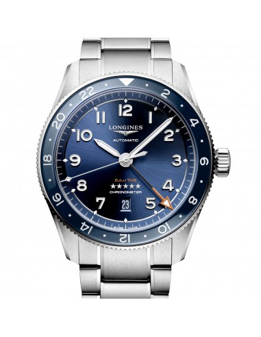 Longines Spirit 42MM Zulu Time GMT Blue Steel Watch L38124936 de la marque