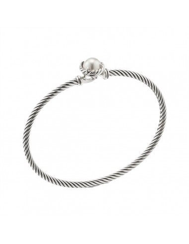 David Yurman Chatelaine Round 3MM Bracelet with Hook Clasp de pas cher