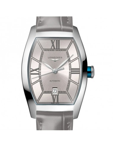 Longines Evidenza 26x30.60MM Automatic Champagne Colored Dial Grey Leather Strap Watch L21424662 sélection de produits