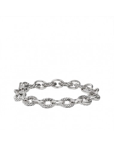 David Yurman Silver Oval Medium Link Bracelet rembourrage situé sous