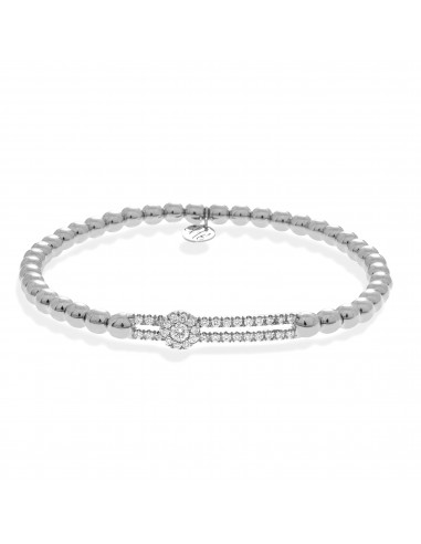 Hulchi Belluni Fidget Bracelet Single Pave Diamond Station White Gold 20352AH4-WW Amélioration de cerveau avec