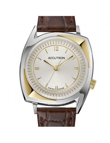 Accutron Legacy “203 Football Gold Relief” Automatic Limited Watch Silver 34mm 2SW8A001 ou a consommer sur place