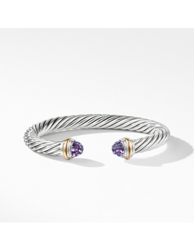 David Yurman 7MM Cable Bracelet with Amethyst and 14K Gold suggérées chez