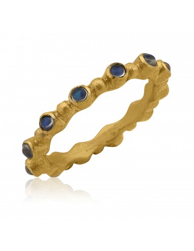 Lika Behar "Love" Ring Cabochon Blue Moonstone 22K Gold Ring 2 - 3 jours ouvrés.