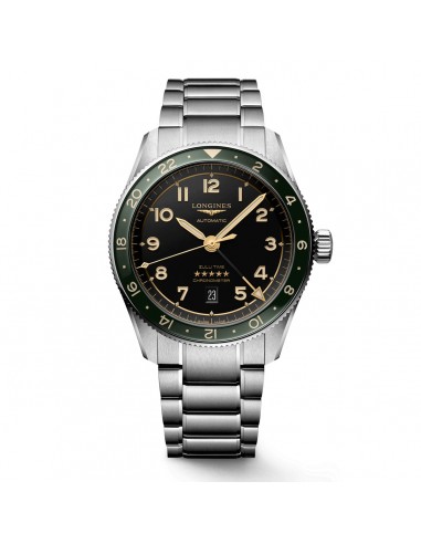 Longines Spirit Zulu 42MM Spirit Automatic Anthracite Dial Green Bezel Watch L38124636 le concept de la Pate a emporter 