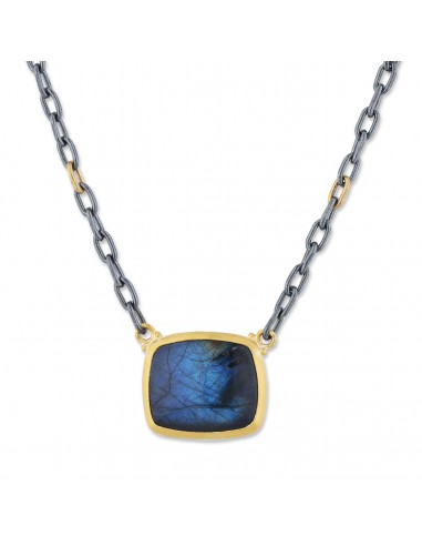 Lika Behar "Kami" Necklace with Rectangular Labradorite & Onyx des créatures d'habitude