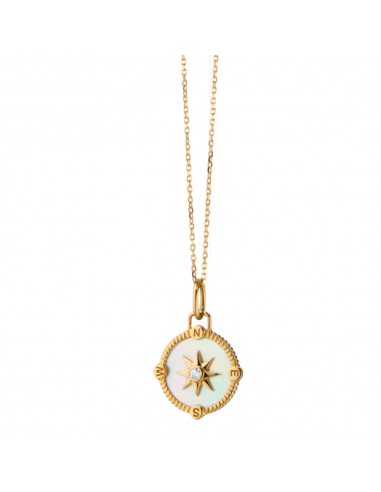 Monica Rich Kosann 18k Gold Mini Adventure Compass Charm Necklace Véritable concentré