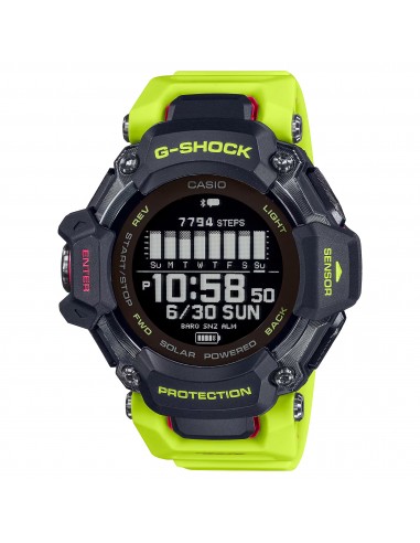 CASIO G-SHOCK GBDH2000-1A9 Yellow Move Heart Rate Monitor GPS Solar Activity Watch en stock