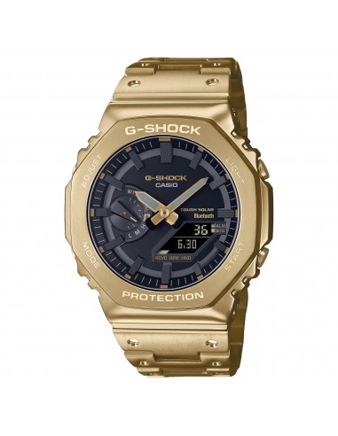 Casio G-Shock Full Metal Gold Steel Solar Bluetooth 2100 CasiOak GMB2100GD-9A Amélioration de cerveau avec