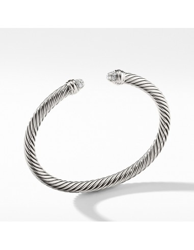 David Yurman 5MM Cable Classics Bracelet with Diamonds Pour