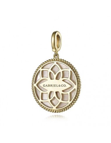 Gabriel 14K Yellow Gold Diamond Blue Sapphire Compass Pendant Le MVP de beaucoup