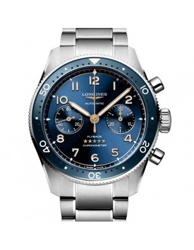 Longines Spirit Flyback 42MM Blue Dial Chronograph Bronze PVD Accents Watch L38214936 meilleur choix