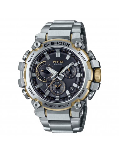 Casio G-Shock MTG MTGB3000D-1A9 Silver & Gold Steel Bluetooth Watch Limited Fin de série