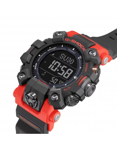 CASIO G-Shock GW9500-1A4 Mudman Triple Sensor Solar Red Orange Watch pas chere