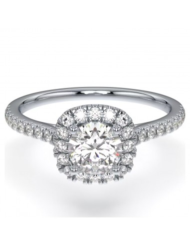 Swarovski Signature Cushion Halo Round Diamond Ring 14K prix