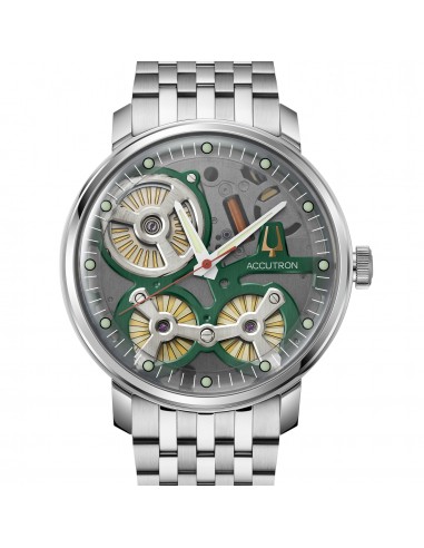 Accutron Spaceview 2020 ElectroStatic Steel Bracelet Watch 2ES6A006 Les magasins à Paris