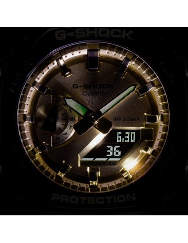 Casio G-Shock Black CasiOak Gold Metallic Glossy Watch GA2100GB-1A l'achat 