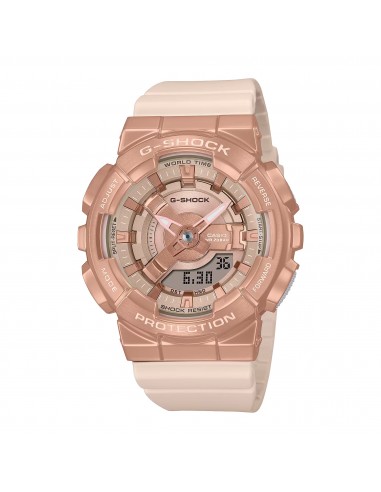 Casio G-Shock GMS GMS110PG-4A Metal Covered Rose Pink Gold Womens Watch prix